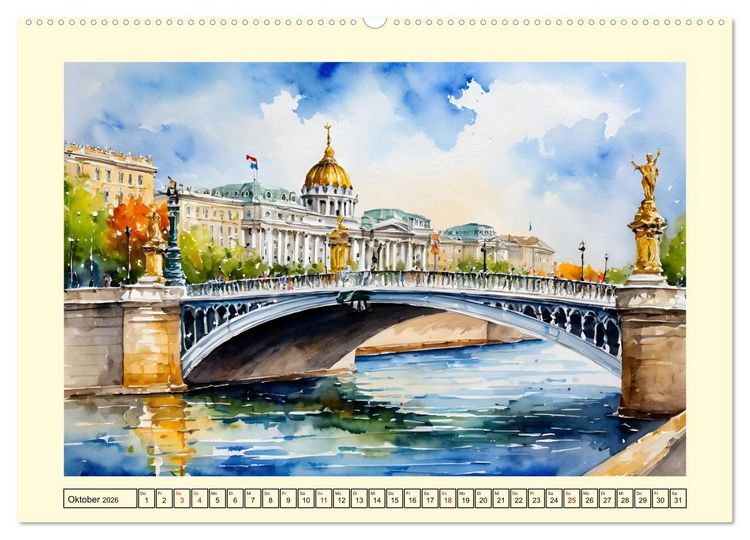 Produktbild: Paris - Stadt der Liebe (hochwertiger Premium Wandkalender 2026 DIN A2 quer), Kunstdruck in Hochglanz