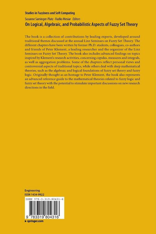 Produktbild: On Logical, Algebraic, and Probabilistic Aspects of Fuzzy Set Theory