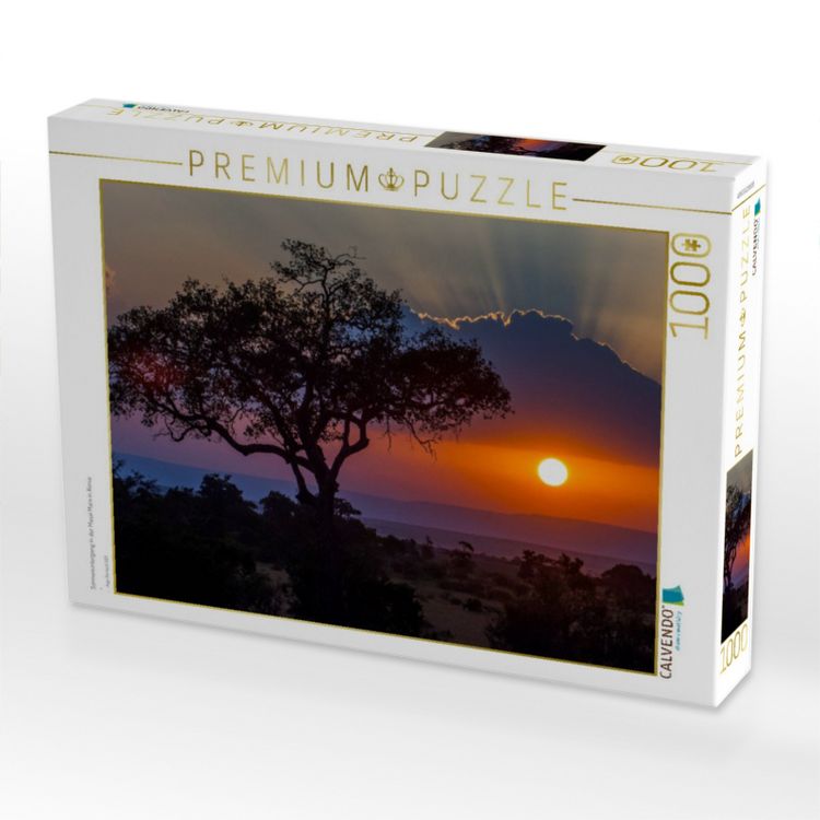 Produktbild: Sonnenuntergang in der Masai Mara in Kenia (Puzzle)