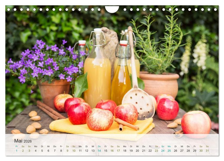 Produktbild: ApfelZEIT - Nat&uuml;rlich k&ouml;stlich (Wandkalender 2026 DIN A4 quer), CALVENDO Monatskalender