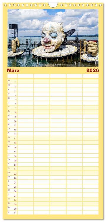Produktbild: Familienplaner 2026 - Der Zauber des Bodensees mit 5 Spalten (Wandkalender, 21 x 45 cm) CALVENDO