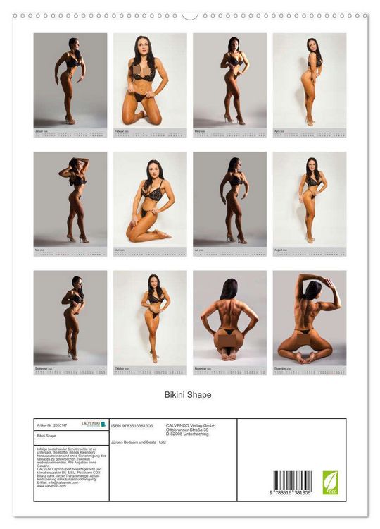 Produktbild: Bikini Shape (hochwertiger Premium Wandkalender 2026 DIN A2 hoch), Kunstdruck in Hochglanz