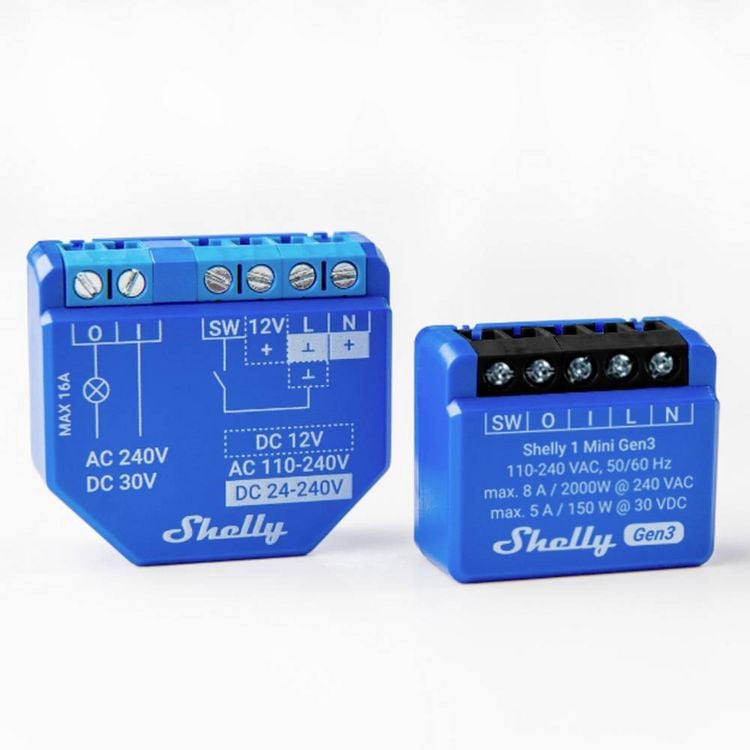 Produktbild: Shelly Plus 1 Mini Gen. 3 Funk-Schalter Wi-Fi, Bluetooth