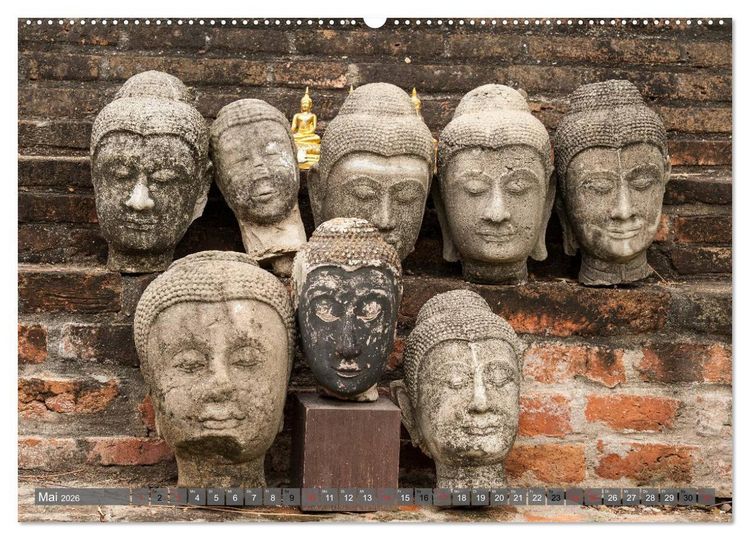 Produktbild: Buddha - Momente der inneren Einkehr (hochwertiger Premium Wandkalender 2026 DIN A2 quer), Kunstdruck in Hochglanz