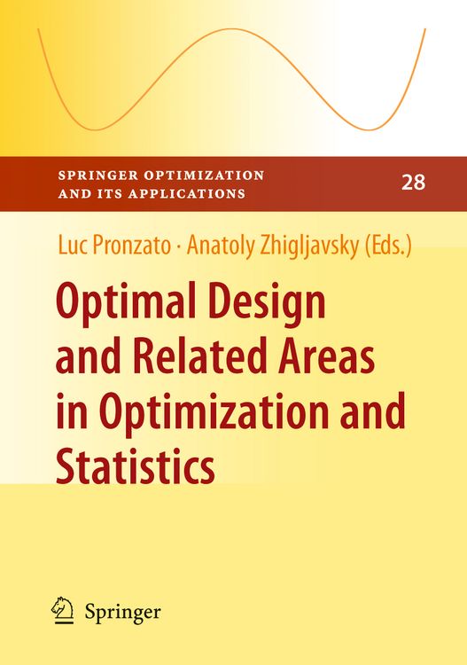Produktbild: Optimal Design and Related Areas in Optimization and Statistics