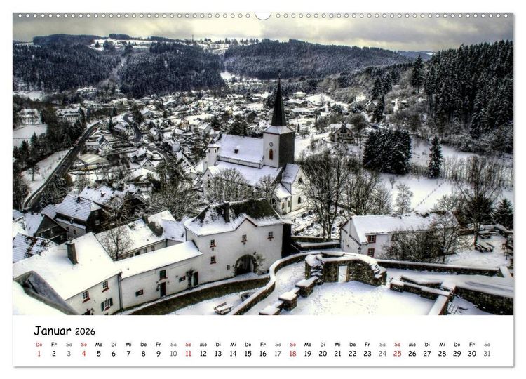 Produktbild: Die sch&ouml;nsten Orte der Eifel - Reifferscheid (hochwertiger Premium Wandkalender 2026 DIN A2 quer), Kunstdruck in Hochglanz