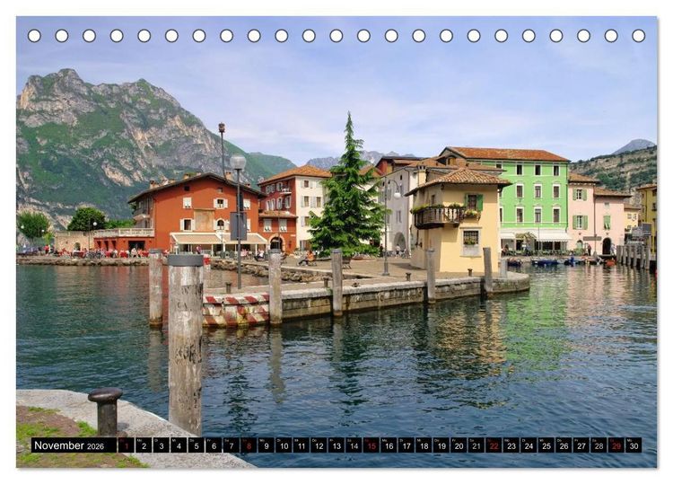 Produktbild: Gardasee (Tischkalender 2026 DIN A5 quer), CALVENDO Monatskalender