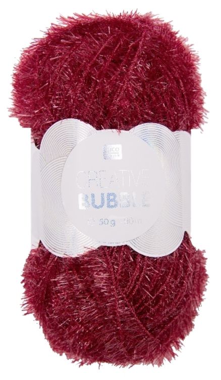 Produktbild: Sp&uuml;lschwammgarn Creative Bubble Dunkelrot
