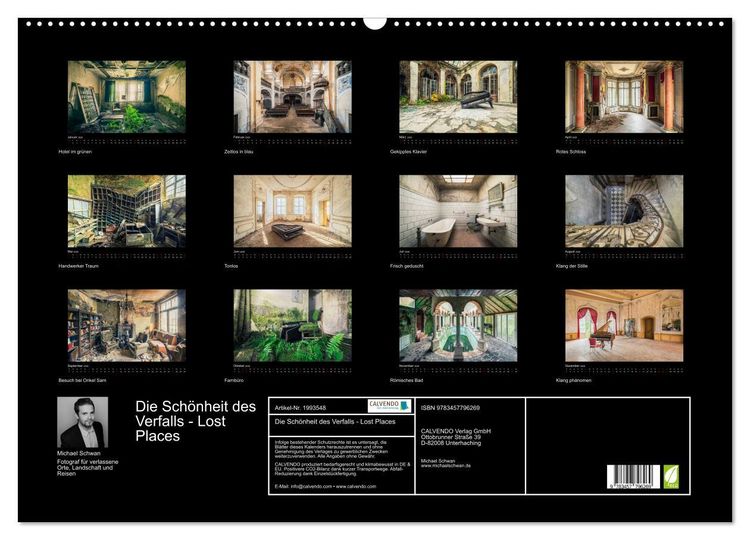 Produktbild: Die Sch&ouml;nheit des Verfalls - Lost Places (Wandkalender 2026 DIN A2 quer), CALVENDO Monatskalender