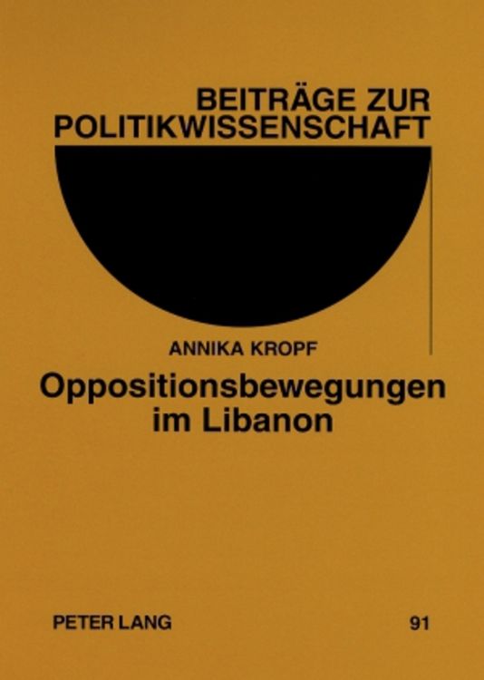 Produktbild: Oppositionsbewegungen im Libanon