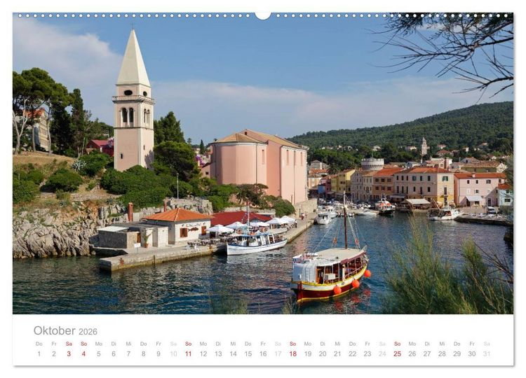 Produktbild: Kroatische Adriak&uuml;ste (hochwertiger Premium Wandkalender 2026 DIN A2 quer), Kunstdruck in Hochglanz