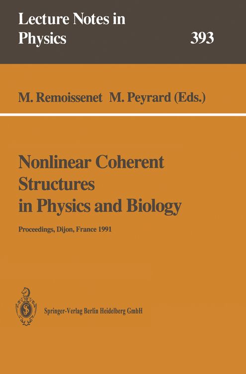 Produktbild: Nonlinear Coherent Structures in Physics and Biology