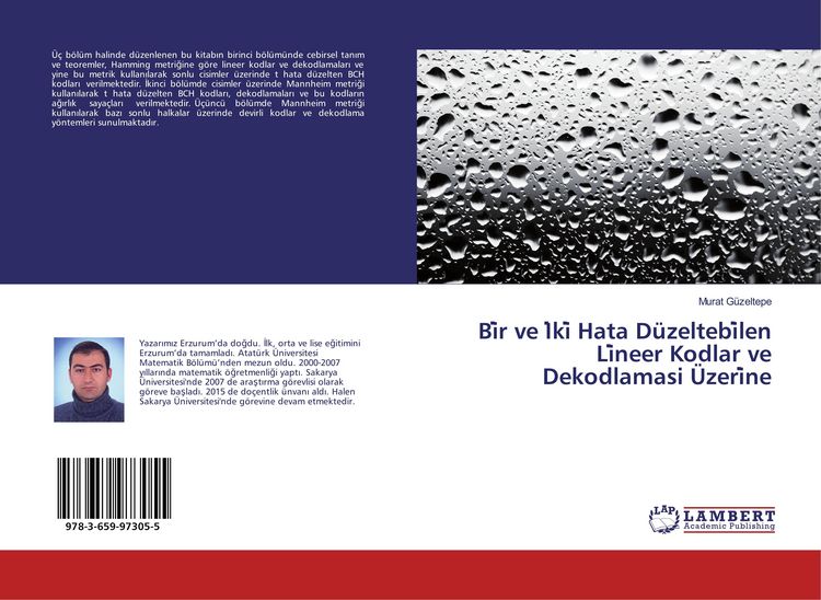 Produktbild: Bi&iquest;r ve I&iquest;ki&iquest; Hata D&uuml;zeltebi&iquest;len Li&iquest;neer Kodlar ve Dekodlamasi &Uuml;zeri&iquest;ne