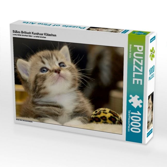 Produktbild: CALVENDO Puzzle S&uuml;&szlig;es Britisch Kurzhaar K&auml;tzchen | 1000 Teile Lege-Gr&ouml;&szlig;e 64x48cm Foto-Puzzle f&uuml;r gl&uuml;ckliche Stunden