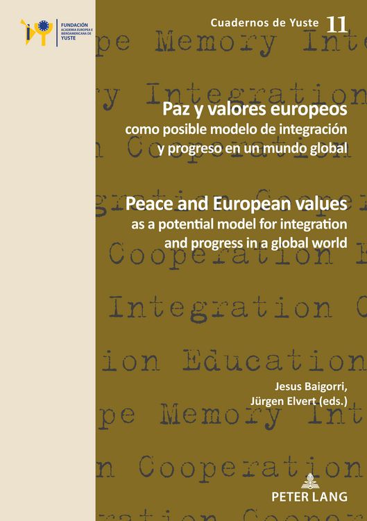 Produktbild: Paz y valores europeos como posible modelo de integraci&oacute;n y progreso en un mundo global