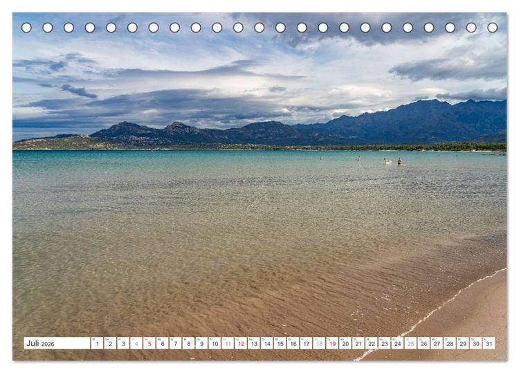 Produktbild: Korsika - Calvi und die Balagne (Tischkalender 2026 DIN A5 quer), CALVENDO Monatskalender