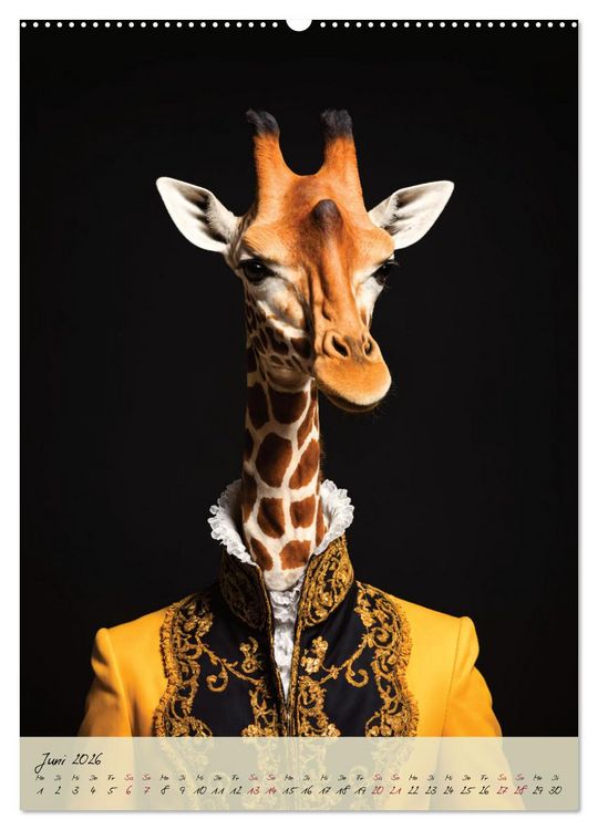 Produktbild: Barocke Tierportraits - Kunst und Klassik (hochwertiger Premium Wandkalender 2026 DIN A2 hoch), Kunstdruck in Hochglanz