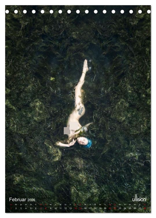 Produktbild: Akt im Wasser - sinnliche Nymphen (Tischkalender 2026 DIN A5 hoch), CALVENDO Monatskalender