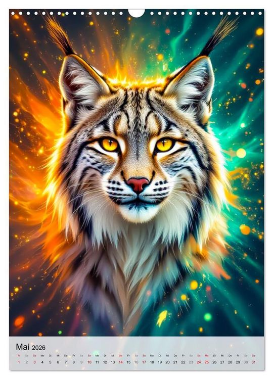 Produktbild: Neon Wildlife (Wandkalender 2026 DIN A3 hoch), CALVENDO Monatskalender
