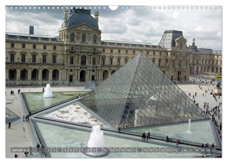 Produktbild: Paris Highlights Wandkalender 2026 DIN A3 quer (Wandkalender 2026 DIN A3 quer), CALVENDO Monatskalender