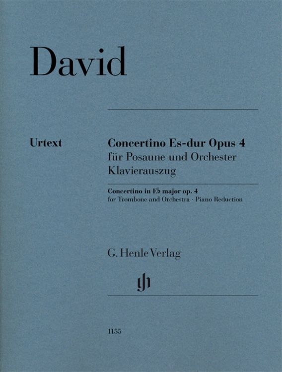 Produktbild: Ferdinand David - Concertino Es-dur op. 4 f&uuml;r Posaune und Orchester