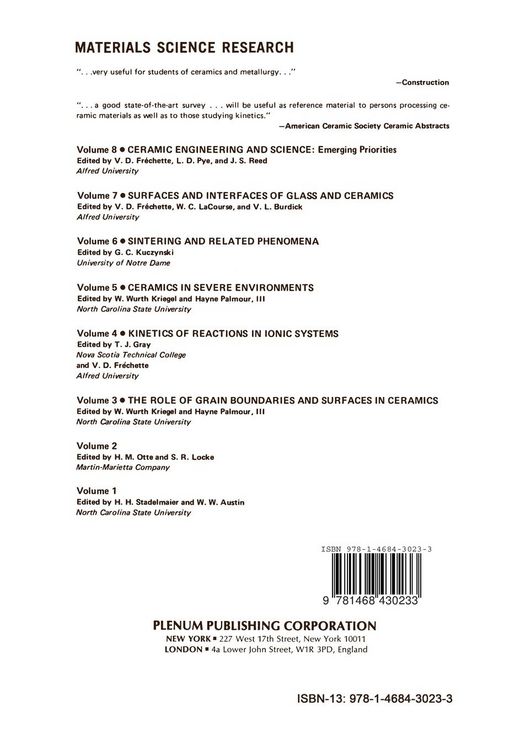 Produktbild: Recent Advances in Science and Technology of Materials