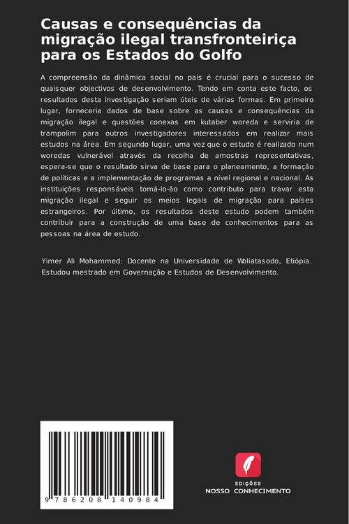 Produktbild: Causas e consequ&ecirc;ncias da migra&ccedil;&atilde;o ilegal transfronteiri&ccedil;a para os Estados do Golfo