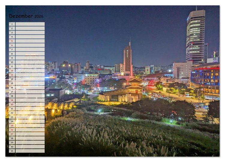 Produktbild: Seoul - Stadt der Kontraste (Tischkalender 2026 DIN A5 quer), CALVENDO Monatskalender