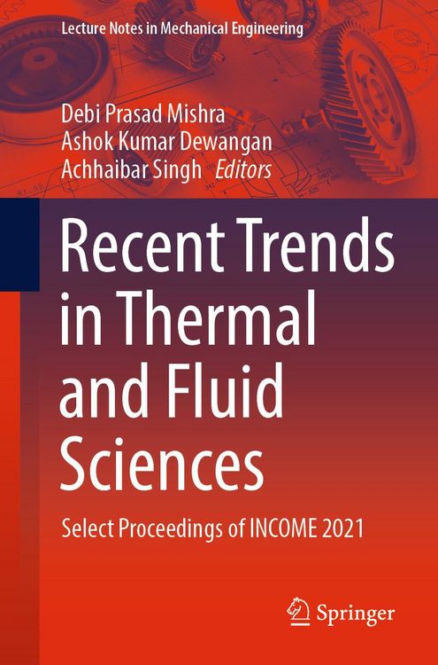 Produktbild: Recent Trends in Thermal and Fluid Sciences