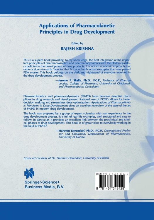 Produktbild: Applications of Pharmacokinetic Principles in Drug Development