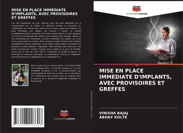 Produktbild: Mise En Place Imm&eacute;diate D'implants, Avec Provisoires Et Greffes