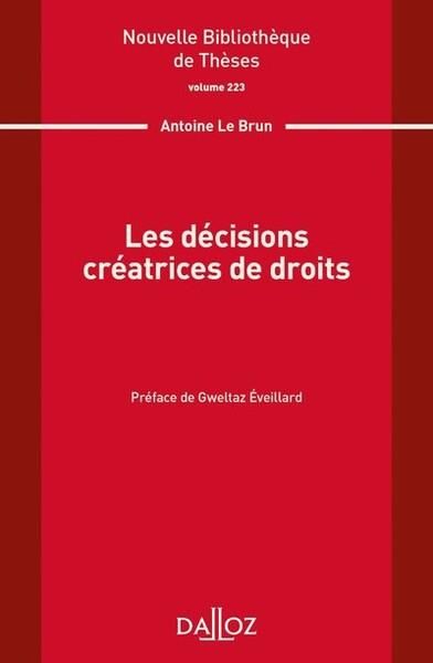 Produktbild: Les Decisions Creatrices de Droits Tome.223