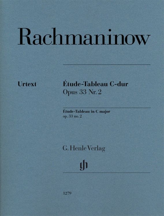 Produktbild: Sergej Rachmaninow - &Eacute;tude-Tableau C-dur op. 33 Nr. 2