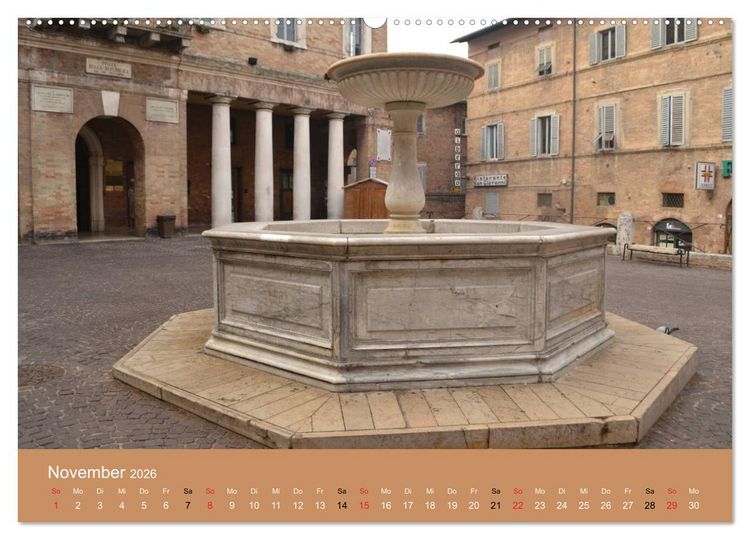 Produktbild: Urbino - Ein Spaziergang durch die Renaissance-Stadt in den Marken (Wandkalender 2026 DIN A2 quer), CALVENDO Monatskalender