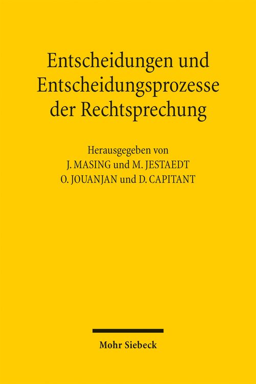 Produktbild: Entscheidungen und Entscheidungsprozesse der Rechtsprechung