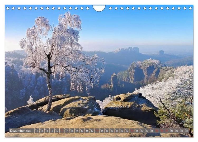 Produktbild: Die Sch&ouml;nheit der S&auml;chsischen Schweiz (Wandkalender 2026 DIN A4 quer), CALVENDO Monatskalender