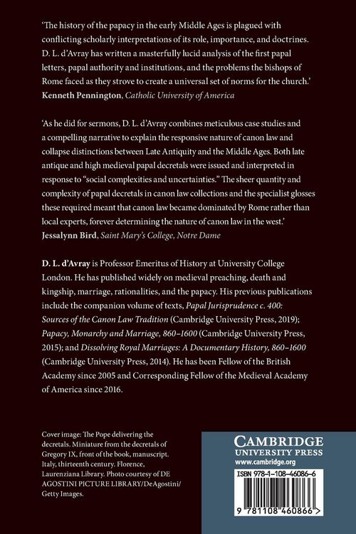 Produktbild: Papal Jurisprudence, 385-1234