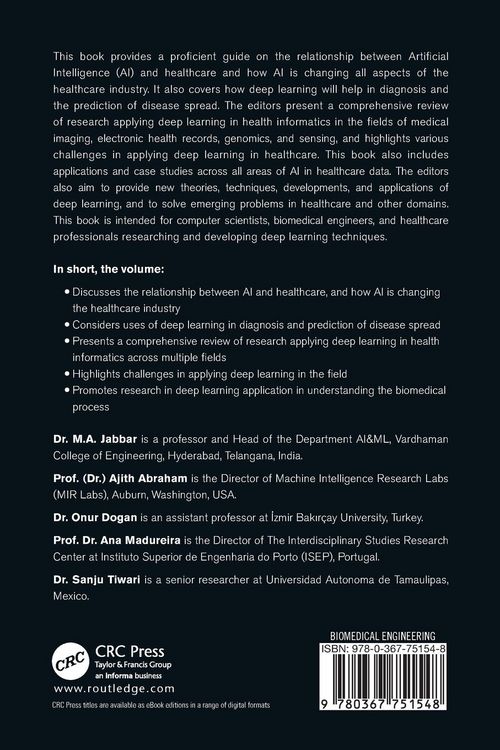 Produktbild: Deep Learning in Biomedical and Health Informatics