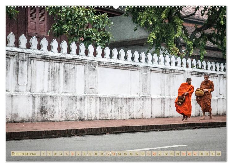 Produktbild: Laos - eine Bildreise (Wandkalender 2026 DIN A2 quer), CALVENDO Monatskalender