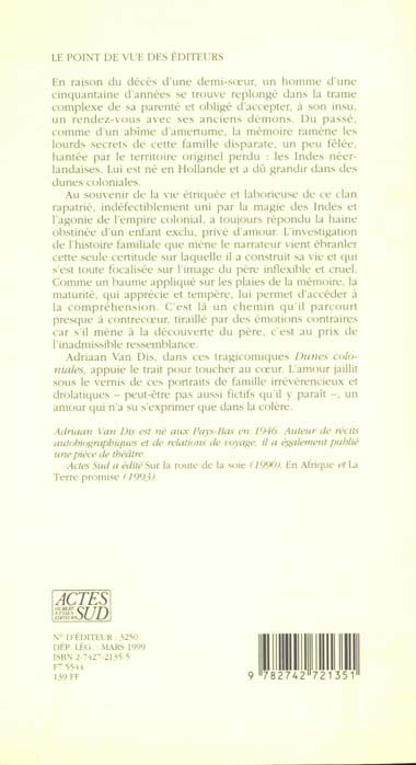 Produktbild: Les Dunes Coloniales