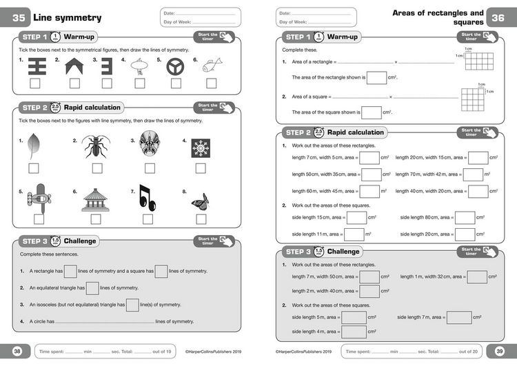 Produktbild: Letts 5-Minute Maths Mastery Age 8-9