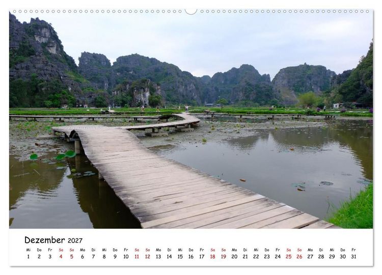 Produktbild: Vietnams verborgenes Paradies (hochwertiger Premium Wandkalender 2027 DIN A2 quer), Kunstdruck in Hochglanz