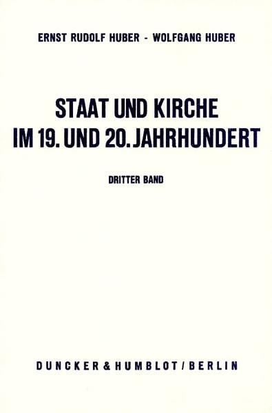Produktbild: Staat und Kirche im 19. und 20. Jahrhundert.