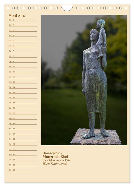 Produktbild: M&uuml;tter mit Kindern in der Kunst (Wandkalender 2026 DIN A4 hoch), CALVENDO Monatskalender