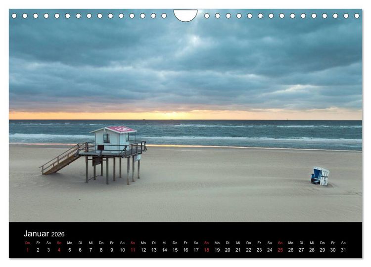 Produktbild: SYLT hinter den D&uuml;nen (Wandkalender 2026 DIN A4 quer), CALVENDO Monatskalender