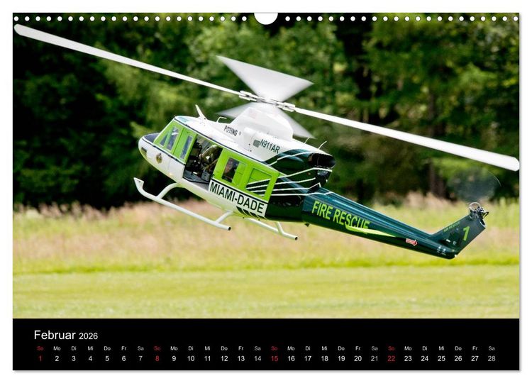 Produktbild: Modellhelis (Wandkalender 2026 DIN A3 quer), CALVENDO Monatskalender