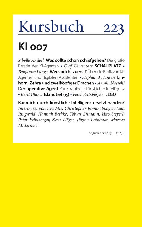 Produktbild: Kursbuch 223