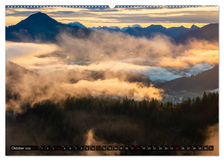 Produktbild: Malerische Alpen - Fesselnde Landschaften (hochwertiger Premium Wandkalender 2026 DIN A2 quer), Kunstdruck in Hochglanz