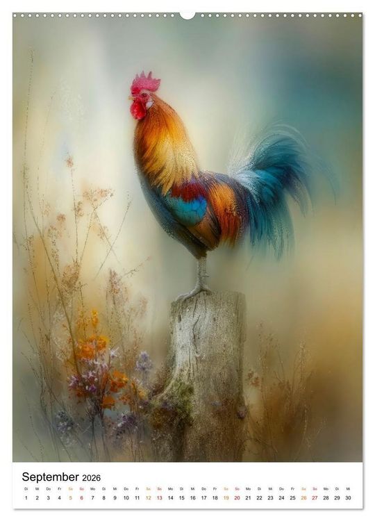 Produktbild: Tiere im Schleier der Zeit (Wandkalender 2026 DIN A2 hoch), CALVENDO Monatskalender