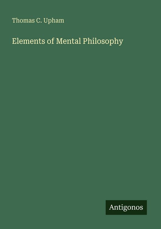 Produktbild: Elements of Mental Philosophy